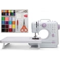 thumbnail image 1 of Mini Sewing Machine (Extension stand, Sewing Supplies Set included) - Electric Overlock Sewing Machines - Small Household Sewing Handheld Tool GD-015-CA-A56, 1 of 6