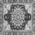 thumbnail image 1 of Ahgly Company Indoor Square Geometric Gray Traditional Area Rugs, 7' Square, 1 of 4