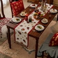 thumbnail image 1 of RKSTN Christmas Table Runner Table Flag Christmas Dining Table Long Cloth Tablecloth Decoration Christmas Gifts, 1 of 1