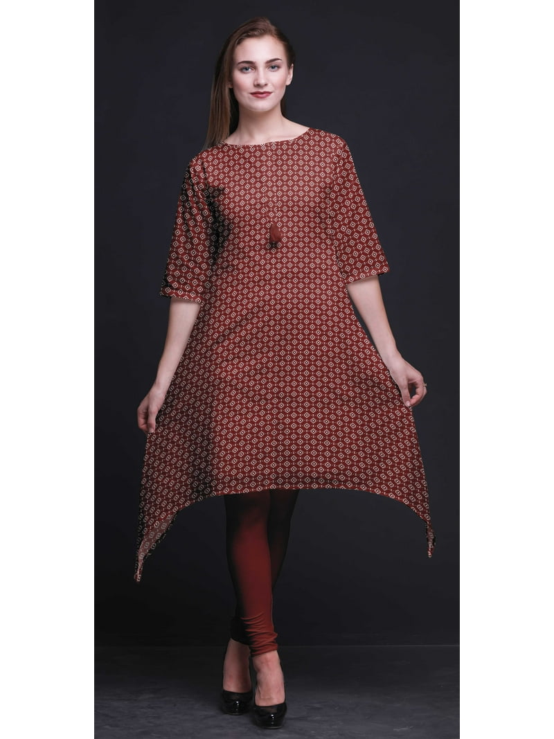 Bimba Red Geometric Ikat Printed Asymmetrical Kurti Tops For Women Indian Summer Dress Tunic X-Large - Walmart.com Bimba Red Geometric Ikat Printed Asymmetrical Kurti Tops For Women Indian Summer Dress Tunic X-Large - Walmart.com