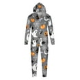 thumbnail image 2 of AGWOLF Halloween Matching Family Pajamas Sets Family Ghost Onesies Sleepwear Family Matching Pjs Long Sleeve Zipper Hoodies Loungwear for Halloween Nights Dad L, 2 of 5
