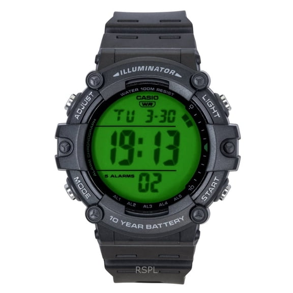 Casio Multifunctional Digital Resin Strap Quartz AE-1500WHC-1AV 100M Men's Watch