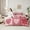 Maroon, variant on Feelyou Kawaii Love Heart Bedding Comforter Set 7pcs for Child, Romantic Cartoon Queen Bedding Sets, Maroon Patchwork Plaid Reversible Queen Sheet Sets, Super Cozy Room Decor