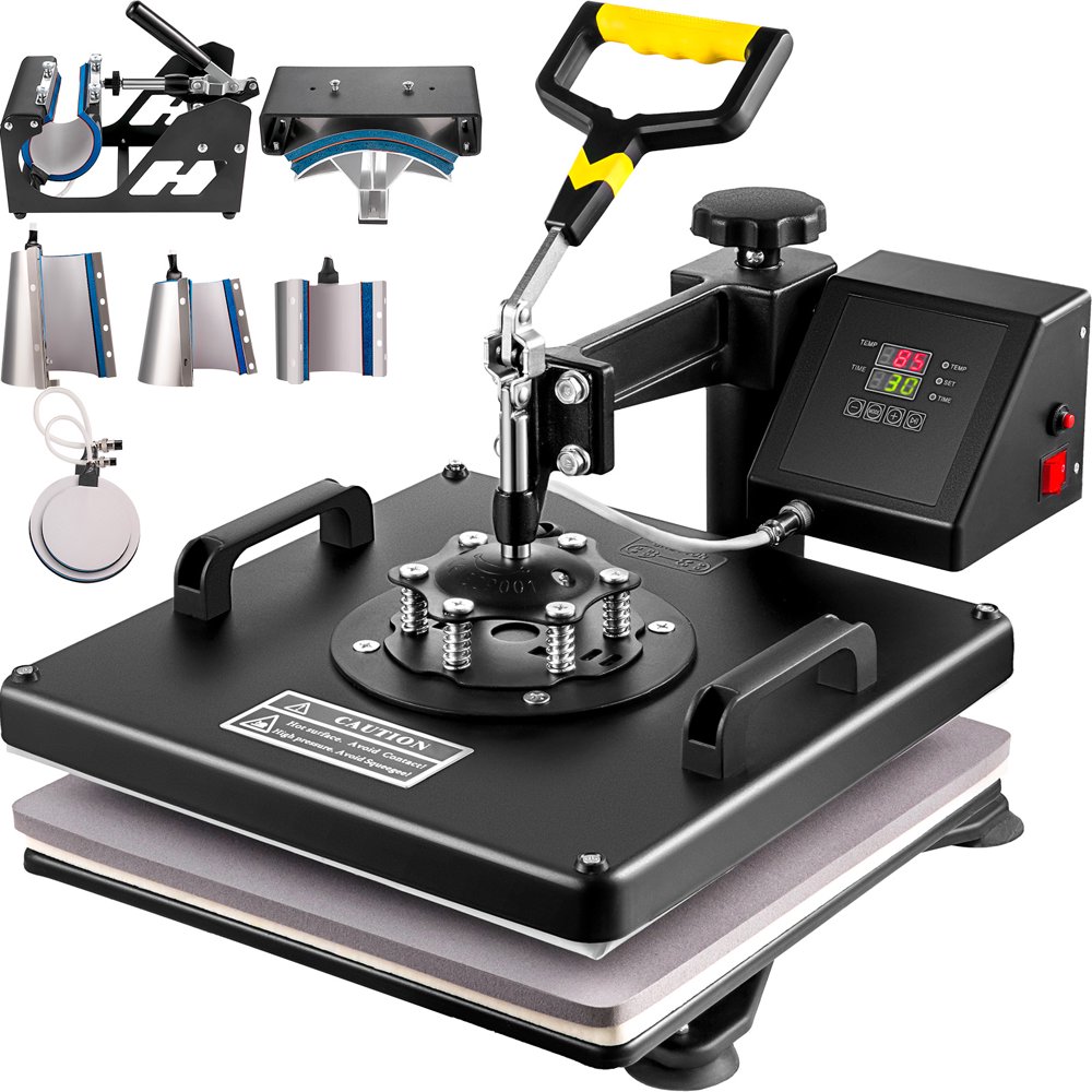 5 in 1 dual display heat press machine