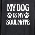 thumbnail image 3 of Instant Message - My Soulmate Dog - Women's Lightweight French Terry Long Sleeve Shirt, 3 of 6
