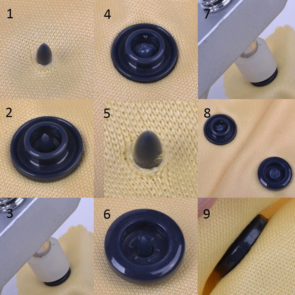 TOYMYTOY Button Fastener Tool Snap Button Kit Plastic 1 Set for DIY Sewing