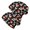 Football and Flame Black Pattern, variant on Football and Boot Navy Pattern 2 Pack Slouchy Beanie Hat, Sleep Head Cover with Stretchy Fabric & Soft Texture, Heat Retaining Gifts for Unisex Men Women