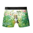 thumbnail image 2 of Shetland Sheepdog Hello Spring Time Flower Floral Nature All Over Print Boxer Briefs Underwear for Men Dad Sheltie Dog Lover Gifts - 02031, 2 of 6