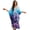 Sea Turtle Floral Butterfly, variant on Xixirimido Vibrant Cherry Blossom Print Women's Kaftan Dresses Plus Size Beach Cover Up V-Neck Batwing Sleeve Swimsuit Coverup Summer Caftan Dress