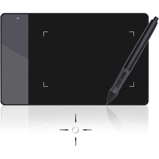 420 Tablette OSU Tablette de Dessin, Tablette Graphique avec Stylet Numérique, Tablette à Stylet 4 x 2,23 Pouces pour Art Numérique, Design et Animation, Fonctionne avec Mac, PC
