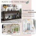 thumbnail image 4 of Classic Living Room Table - 63"L×14"W×30"H with 4 Drawers & Fixed Shelf (Solid Wood), 4 of 19