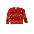 thumbnail image 4 of All Over Tinsel Christmas Sweater - Festive Holiday Pullover, 4 of 4