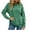 Green, variant on Fall Saving! HVOBTTY Women's Long Sleeved T Shirt, Fall Tops for Women, Women's Casual Stripe Split Long Sleeve Loose Sports Shirt Top Green, M