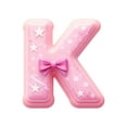 thumbnail image 2 of Pink 26 Letter Ornaments for Christmas Tree Decoration - Personalized Hanging Pendant Xmas Alphabet for DIY Craft Ornaments (K), 2 of 6
