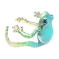 thumbnail image 2 of SmartBy Tree Frog Ring Good Detail Realistic Animal Smooth Polished Adjustable Open Ring Novelty Knuckle Ring Party Daily Lady Finger Jewelry, 2 of 6
