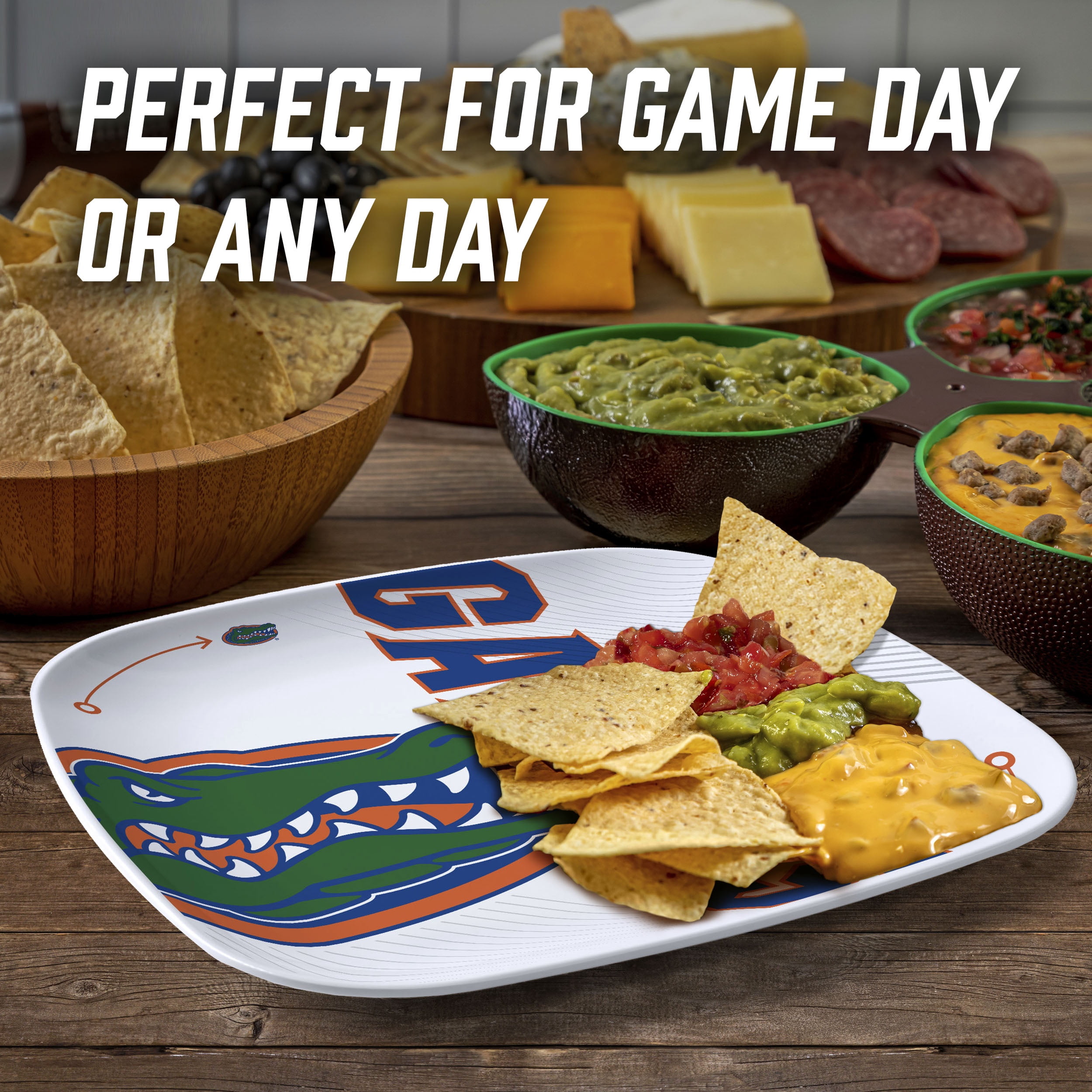 YouTheFan NCAA Florida Gators Large Party Plate