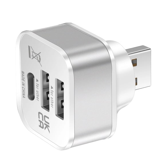Car USB Charging Extender 3 Port Extended USB Splitter Extender Accessories For Smartphone Tablets Laptops Travel
