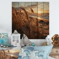 thumbnail image 2 of Designart "Sunrise Breeze on the Beach II" Nautical & Beach Print on Natural Pine Wood, 2 of 5