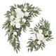 thumbnail image 5 of 2 piezas de flores artificiales rústicas decorativas para arco de boda para el hogar blanco, 5 of 9