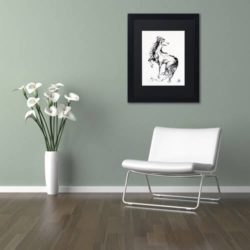Trademark Fine Art 'Pride' Canvas Art by Marc Allante, Black Matte, Black Frame