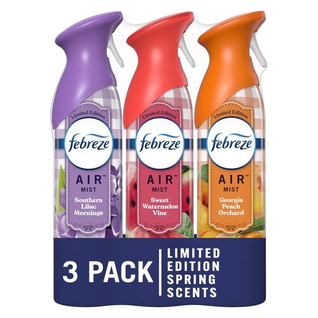 Ambientador Febreze Air Mist que combate los olores 260 ml x3
