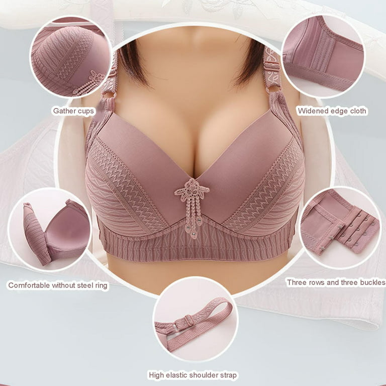 FAFWYP Women's Sexy Push Up Wireless Bras for Large Bust Full Coverage  Everyday Sports Bras No Underwire Comfort Lace Bralettes Sleeping Seamless  Breathable Bra for Women 