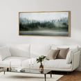 thumbnail image 5 of IDEA4WALL Extra Large Framed Canvas Print Wall Art Fog-Enshrouded Green Forest Fine Art Antique Wall Decorative Rustic Pine Trees Landscape Painting Artwork for Rooms - 60"x30", 5 of 5