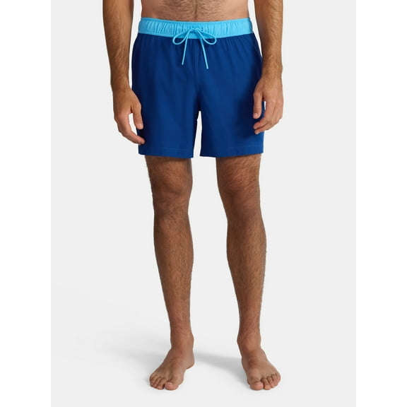 George Men's Stretch Swim Trunk, 6'' Inseam, Sizes S-3XL