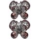 thumbnail image 3 of EeaseMX 2 horquillas con forma de mariposa y diamantes de imitación para el pelo, accesorios para el pelo de cristal., 3 of 7