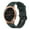 Olive Green - Black, variant on For Garmin Move Luxe 20mm Vertical Pattern Two-color Silicone Watch Band
