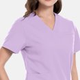 thumbnail image 2 of VIAOLI Women's Scrubs Set - V-Neck Top & Elastic Waist Pants for Nurses & Doctors, Multiple Colors, 2 of 6