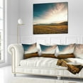 thumbnail image 2 of Designart Pathway over Mountains At Sunset - Landscape Printed Throw Pillow - 18x18, 2 of 4