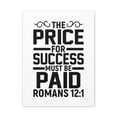 thumbnail image 3 of Scripture Walls Romans 12:1 The Price for Success Bible Verse Canvas Christian Wall Art Ready to Hang Unframed, 3 of 13