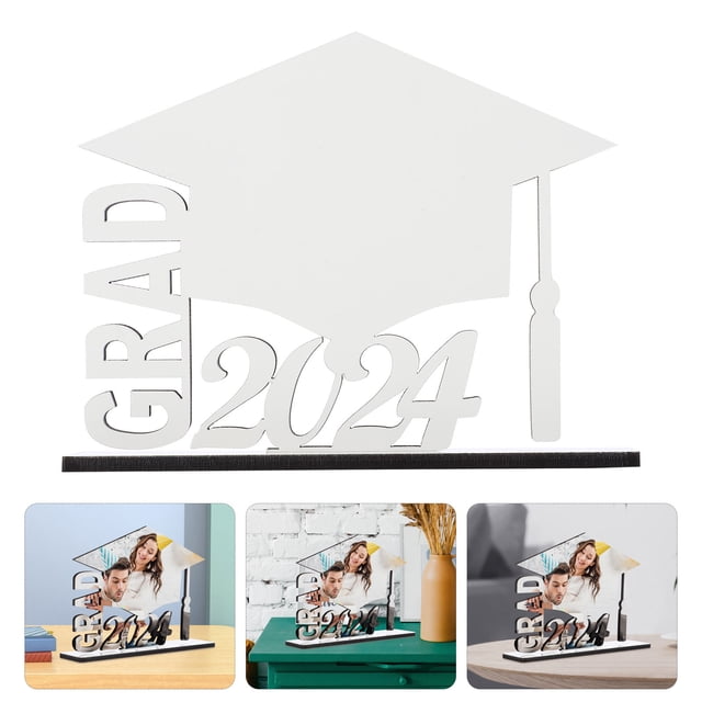 ORDDIART Sublimation Photo Frame for Graduation Decoration with White Wooden Finish