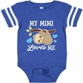 thumbnail image 3 of Inktastic My Mimi Loves Me with Sloth and Hearts Boys or Girls Baby Bodysuit, 3 of 5