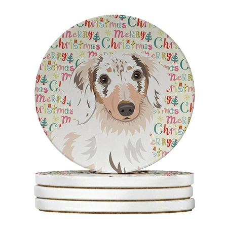

Chihuahua Dapple #2 Christmas Large Sandstone Coasters Pack of 4 4 in x 4 in