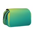 thumbnail image 1 of Disketp Teal To Yellow Gradient Estuche de Lápices de Doble Capa con Tapa Abatible y Cremallera, Organizador Escolar para Adolescentes y Adultos, 1 of 7