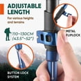 thumbnail image 3 of Trek-Z Cork Grip Trekking Poles – Lightweight Folding Hiking Poles, Adjustable Height, Compact Travel Design, Aircraft-Grade Aluminum Walking Sticks for Men & Women, 3 of 7