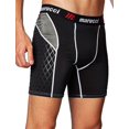thumbnail image 3 of Marucci Adult Elite Padded Slider Shorts, Large, Black, 3 of 4