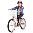 thumbnail image 3 of Topbuy 18" Kids Bike w/Removable Training Wheels &Adjustable Seat Toddlers Freestyle Adjustable Bicycle Pink, 3 of 8