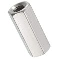 thumbnail image 4 of 4PCS M6 x 1 Pas 25 mm de Long Écrou Hexagonal Hexagonal Métrique en Acier Inoxydable 304, 4 of 6