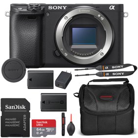 Sony a6400 Mirrorless Camera Body Only Bundle   Extra Battery, 64GB Memory Card, Case & More (International Version)