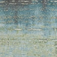 thumbnail image 3 of 7'x10' Blue Green Machine Woven Abstract Brushstroke Indoor Area Rug, 3 of 3