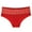 Red, variant on Elabch Up to 50% off Womens Underwear Lace Breathable Underwear High-Waisted Brief Panties Stretch Silky Hipster Briefs S-L