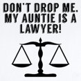 thumbnail image 2 of CafePress - Don’T Drop Me My Auntie Is A Lawyer Body Suit - Baby Light Bodysuit, Size Newborn - 24 Months, 2 of 4