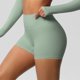 thumbnail image 4 of Karight Women's High Waist No Front Seam Scrunch Butt Biker Shorts Booty Lifting Biker Comfy Scrunch Yoga Shorts, 4 of 7
