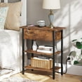 thumbnail image 3 of HOOBRO Set of 2 Flip End Table with Power Outlets Living Room Bedroom Brown BF341BZP201, 3 of 10