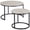 Grey 744, variant on Round End Table with Concrete Finish, Space Saving Side Table for Small Living Room, 14.6 x 16.9