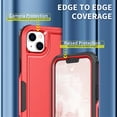 thumbnail image 5 of Allytech iPhone 14 Plus Cover, iPhone 14+ Case Cover, Heavy Duty Drop Protection Full Body Rugged Shockproof 3-Layer Military Protective Durable Case Cover for Apple iPhone 14 Plus 6.7" 2022, Red, 5 of 8