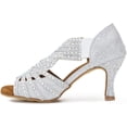 thumbnail image 3 of Women Rhinestone Dance Shoes Ballroom Latin Salsa Bachata Performance Dance Dancing Shoes_Special Gift, 3 of 5